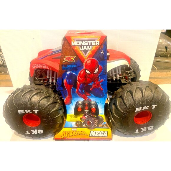 Monster Jam Marvel Spider Man Mega RC Truck 1:6 Scale All Terrain 2 Feet Long - Picture 5 of 8